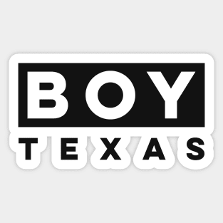 Boy Texas Sticker